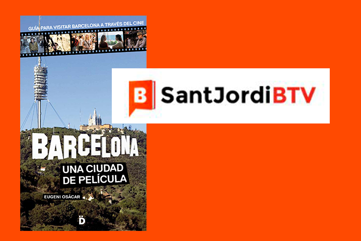 Fotografía de: El libro " Barcelona , una ciudad de película" de Eugeni Osácar , protagonista de Sant Jordi conBTV  | CETT